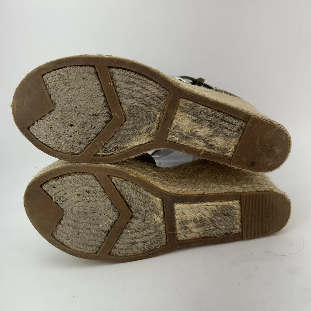 Marc Fisher Espadrille Sandals Shoes Womens Size 8 LTD MLAIDA Wedge Platform